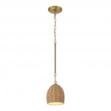 CRYSTORAMA JAC-10502-SG - Jace 1 Light LED Soft Gold Mini Pendant