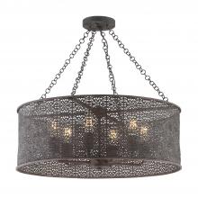 CRYSTORAMA JAS-A5016-FB - Jasmine 6 Light Forged Bronze Chandelier