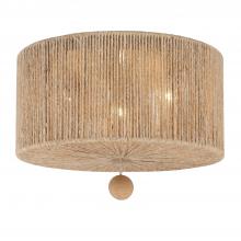 CRYSTORAMA JES-B7103-BS - Jessa 3 Light Burnished Silver Flush Mount