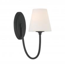 CRYSTORAMA JUN-10321-BF - Juno 1 Light Black Forged Sconce