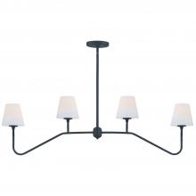 CRYSTORAMA KEE-A3004-BF - Keenan 4 Light Black Forged Linear Chandelier