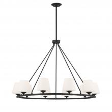 CRYSTORAMA KEE-A3009-MK - Keenan 10 Light Matte Black Chandelier