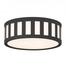 CRYSTORAMA KEN-2203-BF - Kendal 3 Light Black Forged Flush Mount