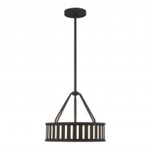CRYSTORAMA KEN-8303-BF - Kendal 3 Light Black Forged Mini Chandelier