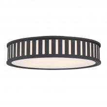 CRYSTORAMA KEN-8305-BF - Kendal 4 Light Black Forged Flush Mount