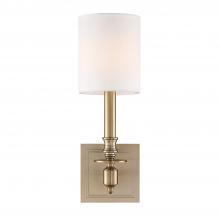 CRYSTORAMA LLO-481-AG - Lloyd 1 Light Aged Brass Sconce