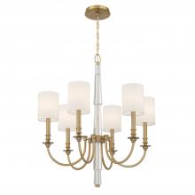 CRYSTORAMA LLO-486-AG - Lloyd 6 Light Aged Brass Chandelier