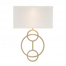 CRYSTORAMA LRL-992-VG-WH - Laurel 2 Light Vibrant Gold Sconce