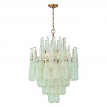 CRYSTORAMA OLL-6006-AG-GR - Ollie 16 Light Aged Brass Chandelier
