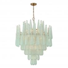 CRYSTORAMA OLL-6008-AG-GR - Ollie 21 Light Aged Brass Chandelier