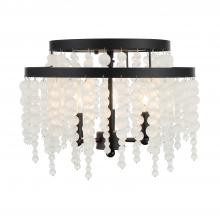CRYSTORAMA POP-A5073-MK-FR - Poppy 3 Light Matte Black Semi Flush Mount