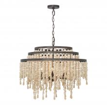 CRYSTORAMA POP-A5076-FB - Poppy 6 Light Forged Bronze Chandelier
