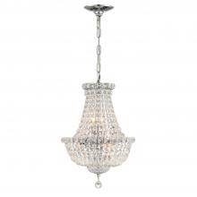 CRYSTORAMA ROS-A1006-CH-CL-MWP - Roslyn 5 Light Polished Chrome Mini Chandelier