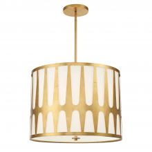 CRYSTORAMA ROY-809-GA - Royston 5 Light Antique Gold Pendant
