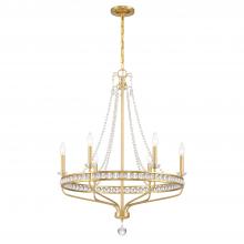 CRYSTORAMA SEV-1806-AG - Seville 6 Light Aged Brass Chandelier