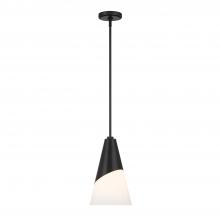 CRYSTORAMA TOR-901-MK - Brian Patrick Flynn Tori 1 Light Matte Black Mini Pendant