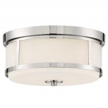 CRYSTORAMA TRV-A3802-PN - Trevor 2 Light Polished Nickel Flush Mount