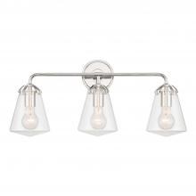 CRYSTORAMA VSS-7013-PN - Voss 3 Light Polished Nickel Bathroom Vanity