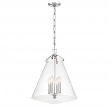 CRYSTORAMA VSS-7018-PN - Voss 4 Light Polished Nickel Pendant