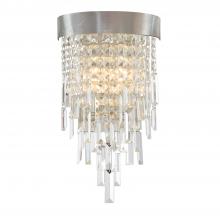 CRYSTORAMA WIN-212-SA-CL-MWP - Winfield 2 Light Antique Silver Sconce