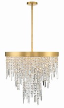 CRYSTORAMA WIN-216-GA-CL-MWP - Winfield 6 Light Antique Gold Chandelier
