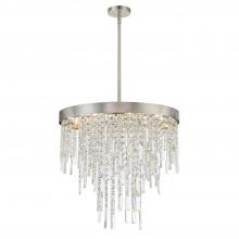 CRYSTORAMA WIN-216-SA-CL-MWP - Winfield 6 Light Antique Silver Chandelier