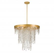 CRYSTORAMA WIN-616-GA-CL-MWP - Winham 6 Light Antique Gold Crystal Chandelier