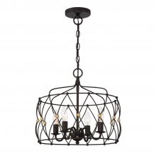 CRYSTORAMA ZUC-A9030-EB-GA - Zucca 4 Light English Bronze + Antique Gold Lantern Chandelier