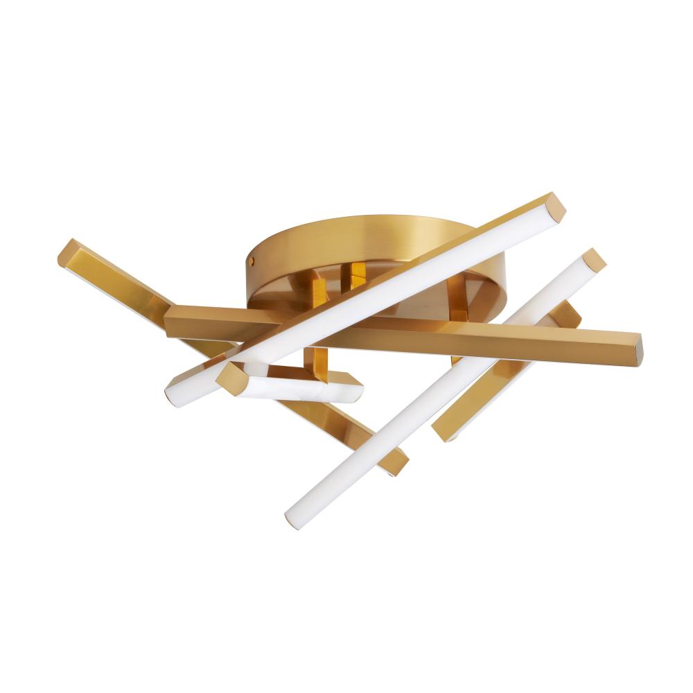 34W Flush Mount, AGB w/ WH Silicone Diffuser