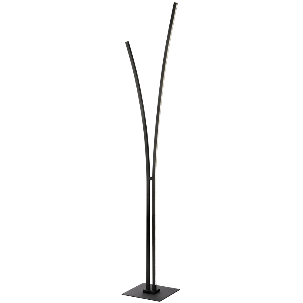 30W Floor Lamp, MB w/ WH Acrylic Diffuser