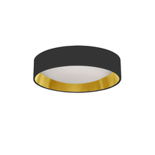 Dainolite CFLD-1114-698 - 11" Flush Mount, BK/GLD shade