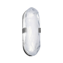 Dainolite WLA-1215LEDW-PC - 15W Polished Chrome Wall Sconce with Alabaster Glass