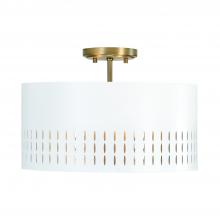 Capital Canada 250231AW - 3-Light Semi-Flush