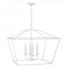 Capital Canada 350641XW - 4-Light Foyer Pendant Lantern in Textured White