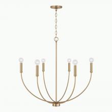 Capital Canada 452161AD - 6-Light Chandelier in Aged Brass