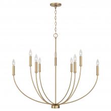 Capital Canada 452191AD - 8-Light Chandelier in Aged Brass