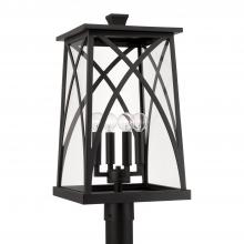 Capital Canada 946543BK - Four Light Outdoor Post Lantern