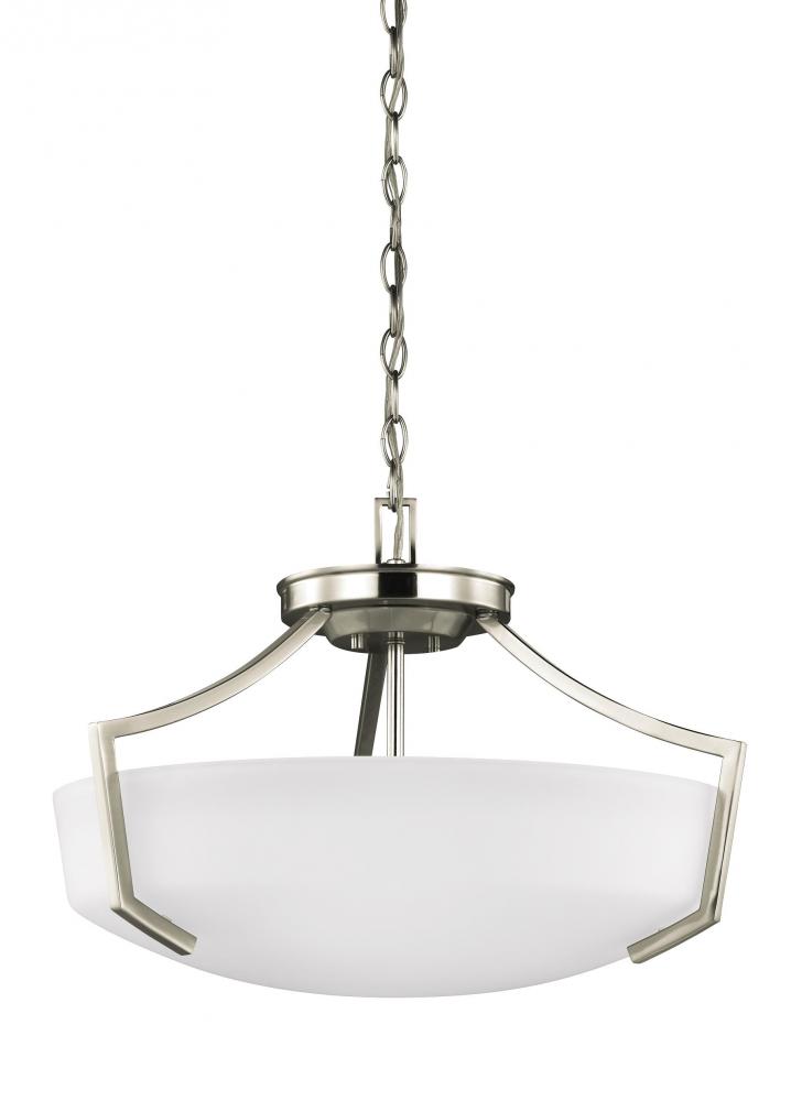 Hanford Three Light Ceiling Convertible Pendant