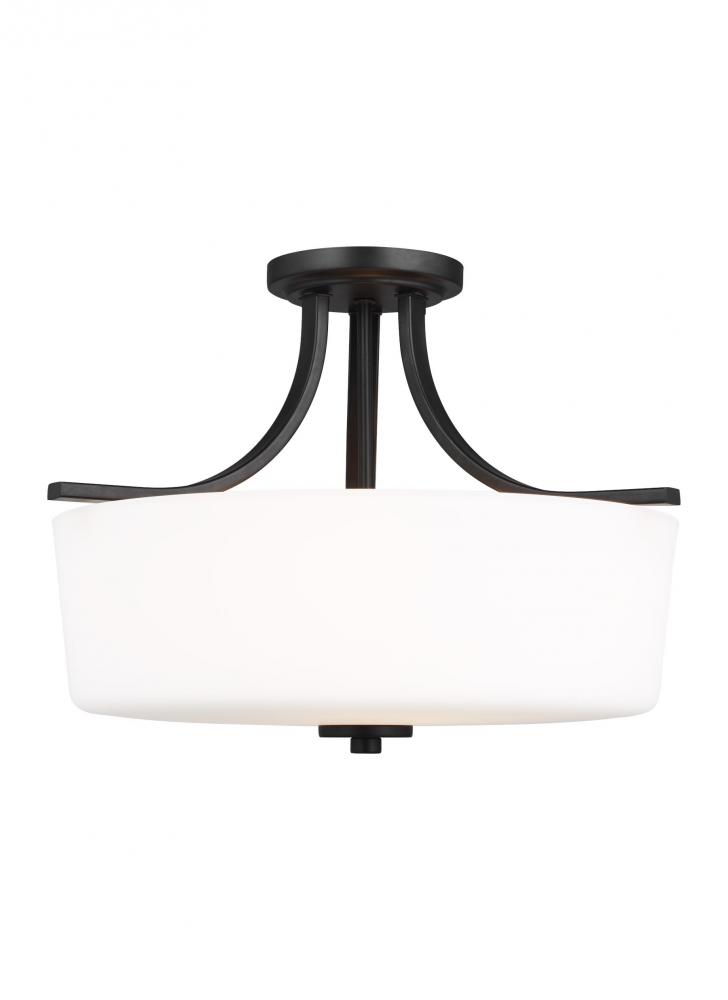 Kemal Three Light Semi-Flush Mount