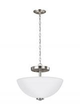 Generation Lighting 77160-962 - Oslo Two Light Semi-Flush Convertible Pendant