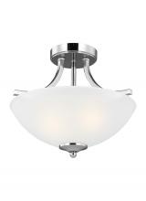 Generation Lighting 7716502-05 - Geary Small Two Light Semi-Flush Convertible Pendant