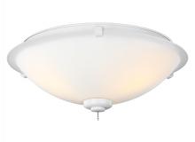 Generation Lighting MC247RZW - 3 - Light LED Light Kit in Matte White with Matte Opal Glass