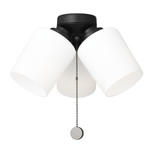 Generation Lighting MC268MBK - Windom Light Kit in Midnight Black with Opal Etched Glass