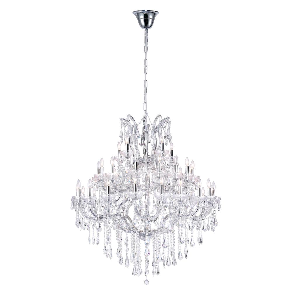 Maria Theresa 41 Light Up Chandelier With Chrome Finish