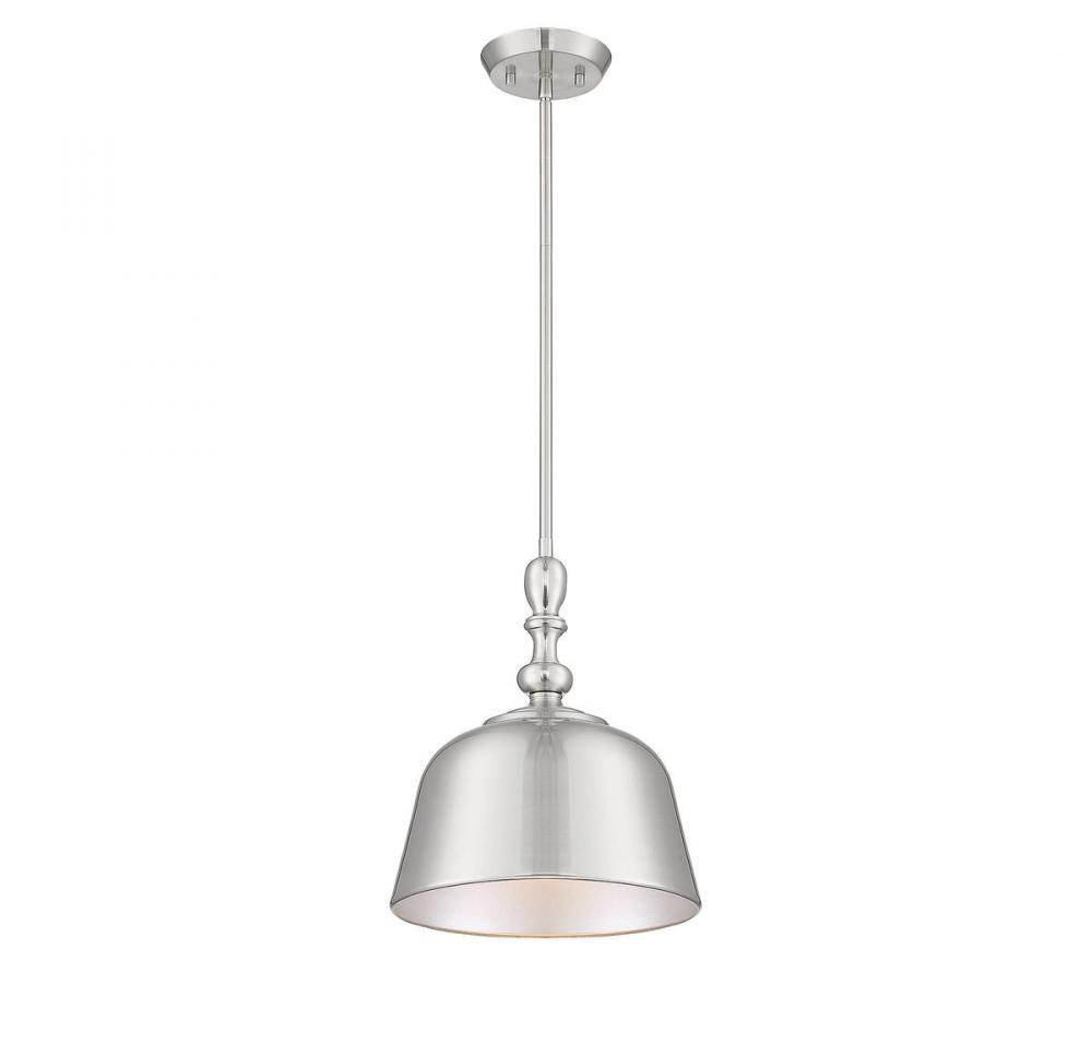 Berg 1-Light Pendant in Satin Nickel
