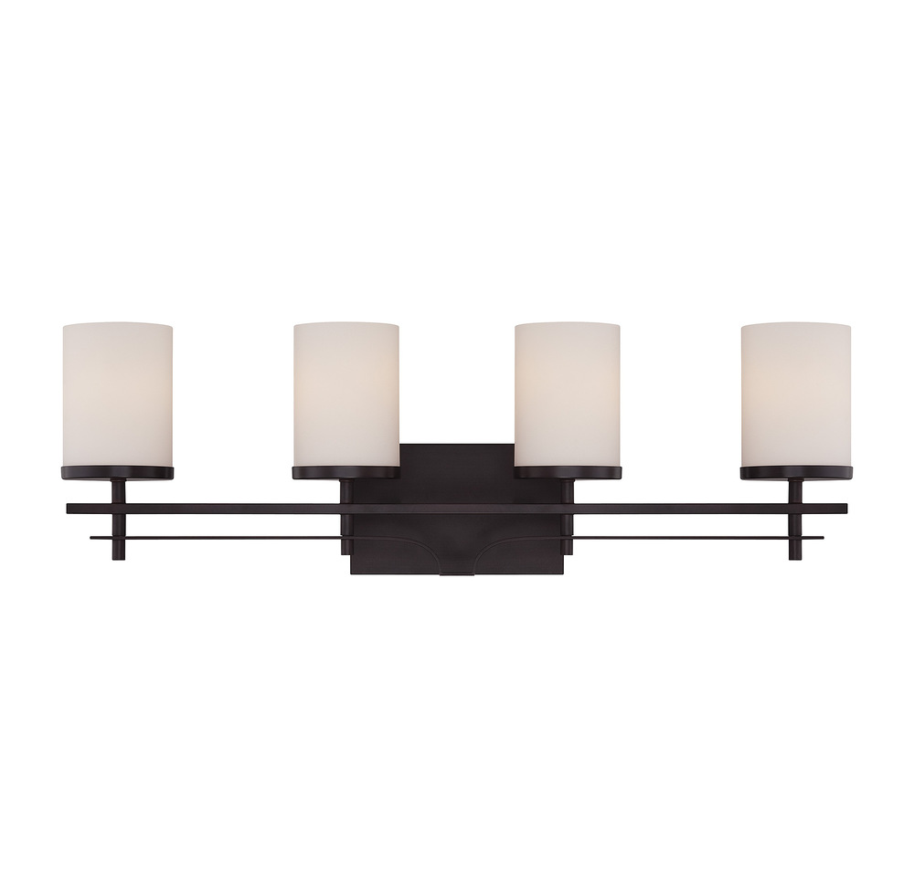 Colton 4-Light Bathroom Vanity Light in English Bronze