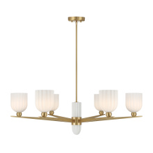 Savoy House Canada 1-1125-6-322 - Collier 6-Light Chandelier in Warm Brass