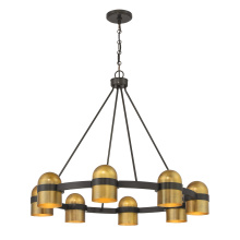 Savoy House Canada 1-1152-8-333 - Andover 8-Light Chandelier in Mediterranean Bronze and Riviera Brass