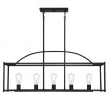 Savoy House Canada 1-190-5-89 - Palladian 5-Light Linear Chandelier in 
Matte Black