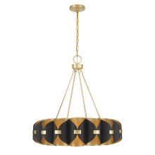 Savoy House Canada 1-2414-16-343 - Pelham 16-Light Chandelier in Black Cashmere and True Gold
